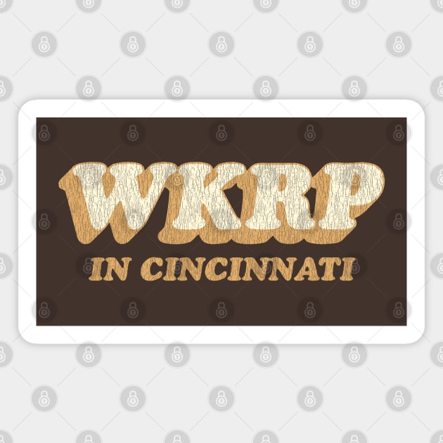 WKRP in Cincinnati Vintage Brown Magnet by Sayang Anak